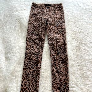 Girls Leopard Print Jeans